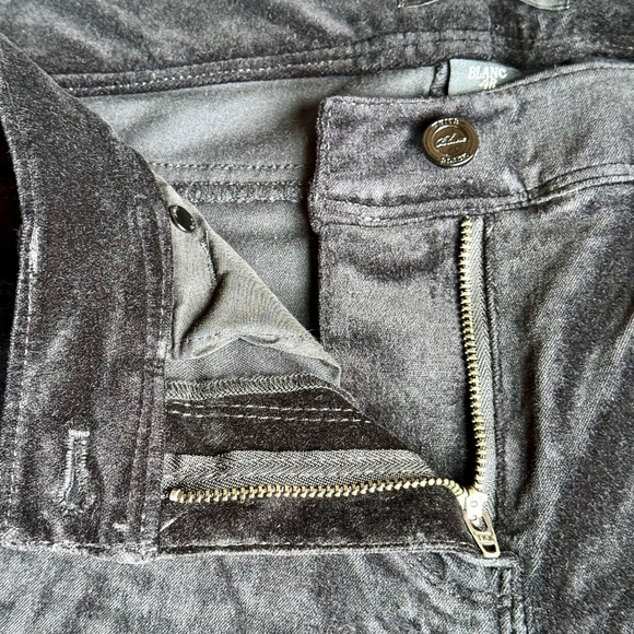 White House Black Market BLANC Velvet Black Bootcut Low Rise Pants Size 4R - Picture 6 of 14